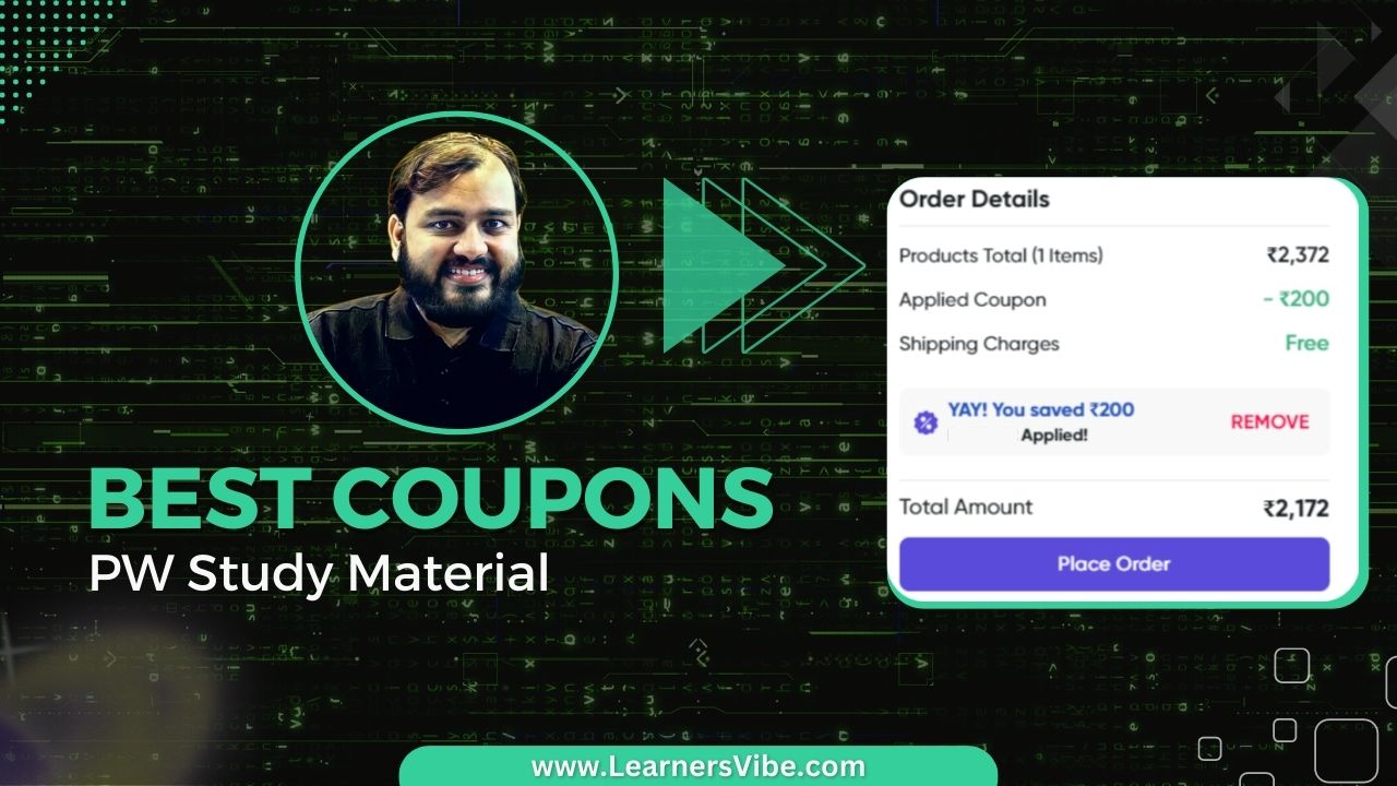 Best PW Coupons for Study Material (2024)