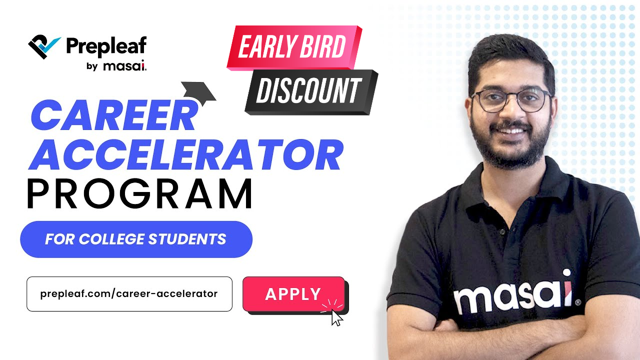 Get Upto 10% Off On Career Accelerator Program | Prepleaf Discount Code